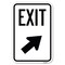 Signmission Exit Sign Exit with Right Arrow Heavy-Gauge Aluminum Sign, 12" H, 18" L, A-1218-24031 A-1218-24031 - alternate 1